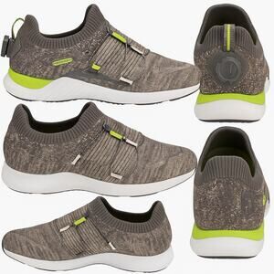FootJoy Hyperflex Boa Golf Shoes Mens 9.5 Gray Green Wrapid Dial Lacing Comfort